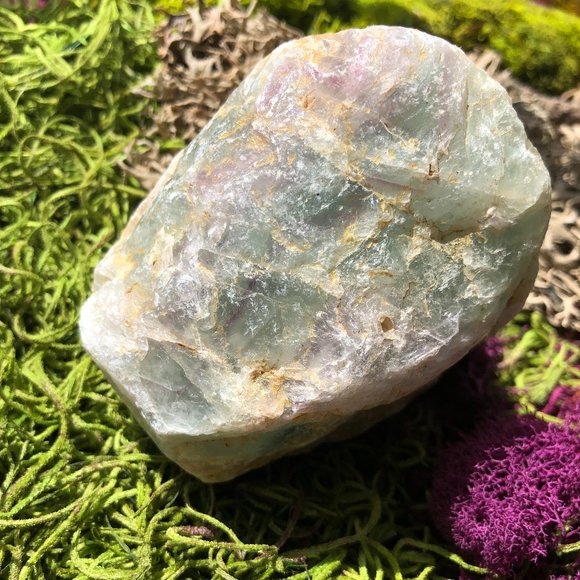 RARE Green, Blue, Purple and Pink Fluorite chunk